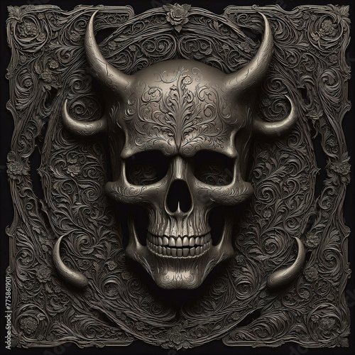 Horror Style Surrealist T-Shirt Vinly Movie Poster Cover Printable 3D Render