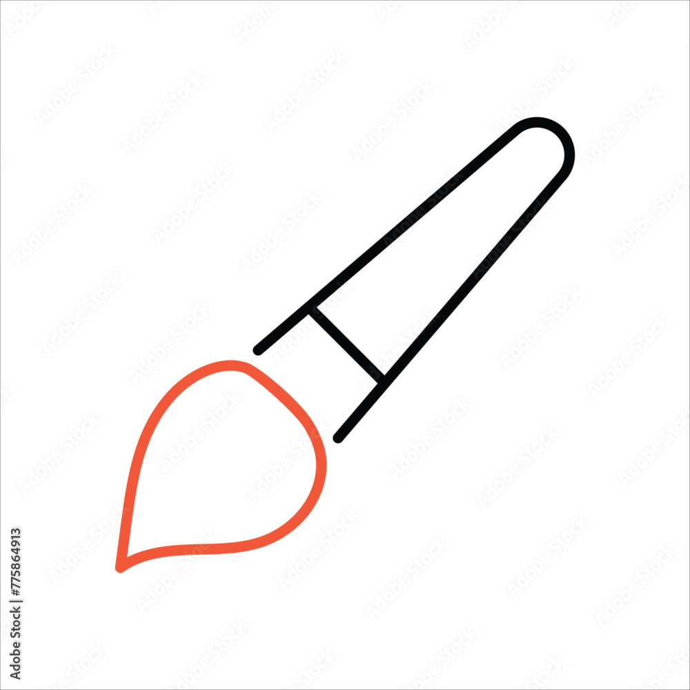 Brush icon editable stock vector icon