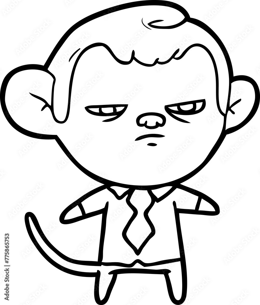 Obraz premium cartoon monkey