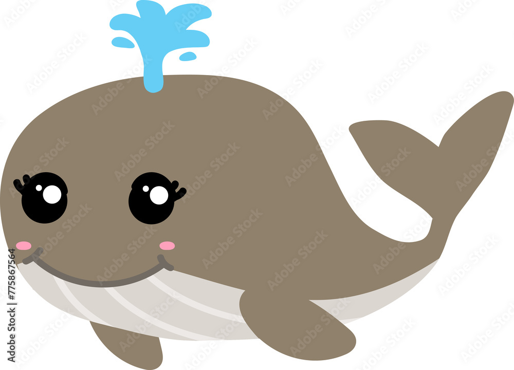 cute whale cartoon, sea animal cute whale cartoon, sea animal
