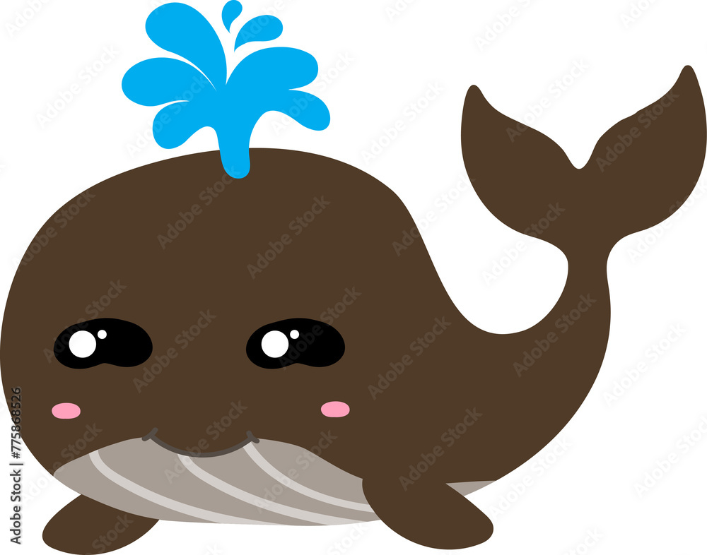 cute whale cartoon, sea animal cute whale cartoon, sea animal