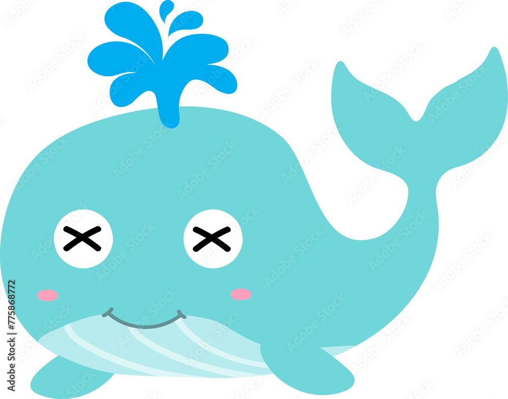 cute whale cartoon, sea animal cute whale cartoon, sea animal