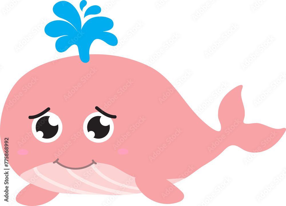 cute whale cartoon, sea animal cute whale cartoon, sea animal