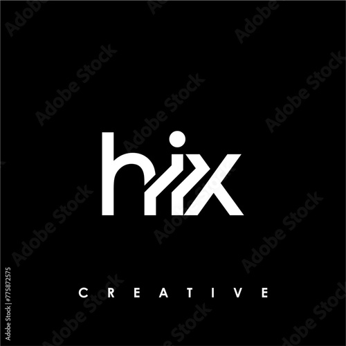 Fototapeta Naklejka Na Ścianę i Meble -  HIX Letter Initial Logo Design Template Vector Illustration