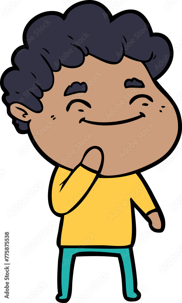 cartoon friendly man cartoon friendly man