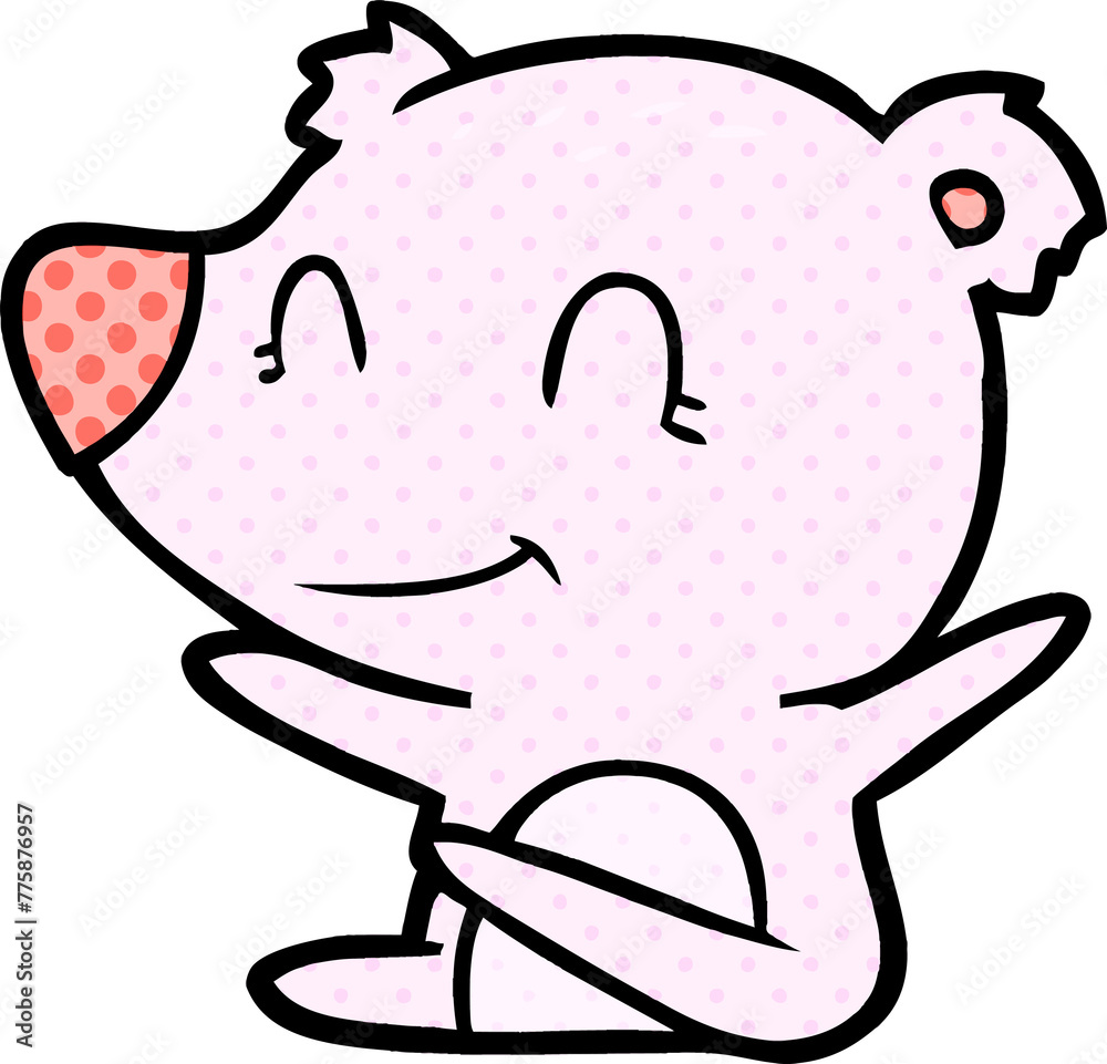 smiling bear cartoon