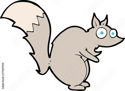  funny startled squirrel cartoon