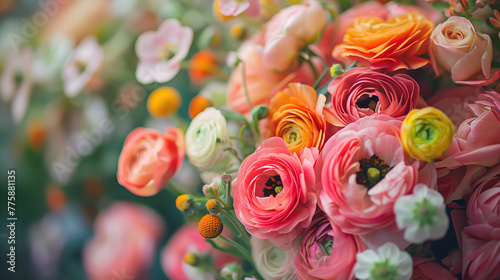 Vibrant Flowers in a Vase