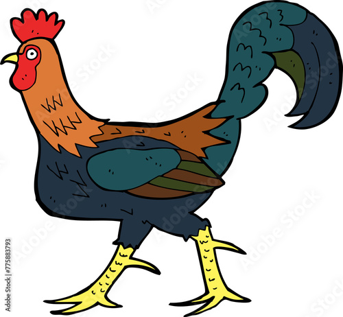 cartoon cockerel photo