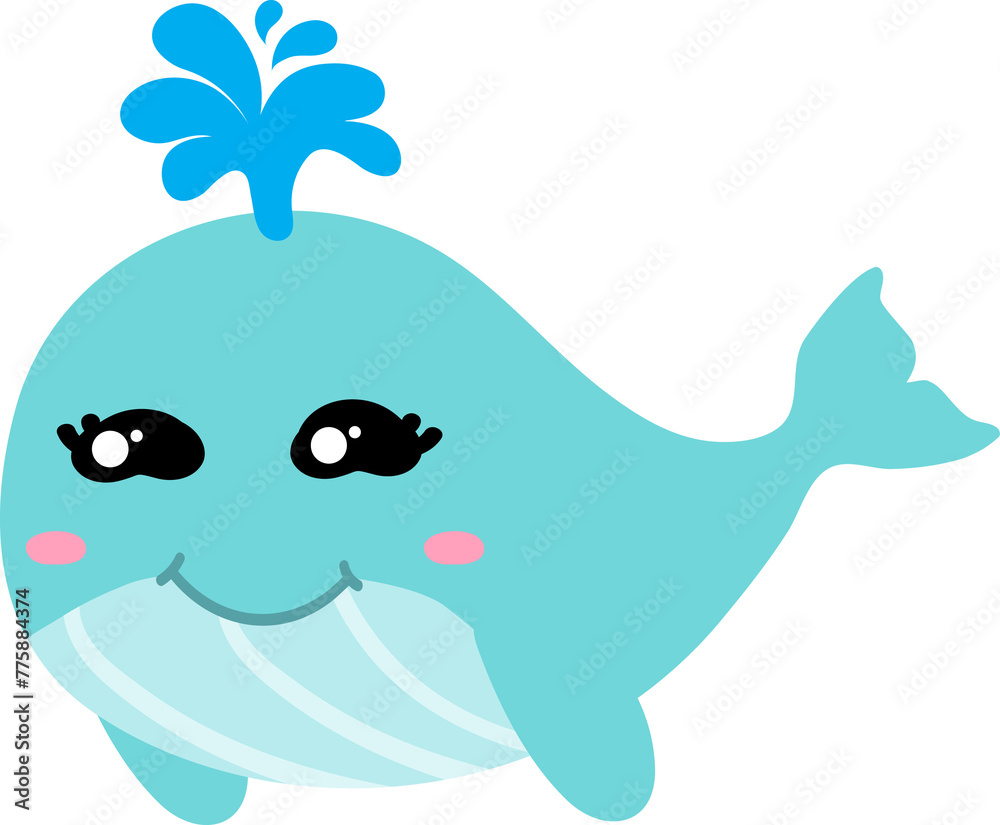 cute whale cartoon, sea animal cute whale cartoon, sea animal