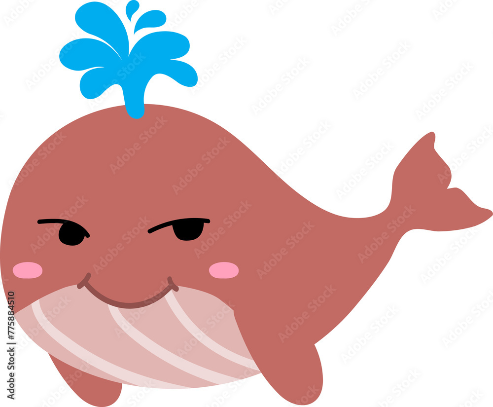 cute whale cartoon, sea animal cute whale cartoon, sea animal
