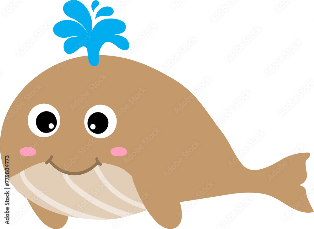 cute whale cartoon, sea animal cute whale cartoon, sea animal