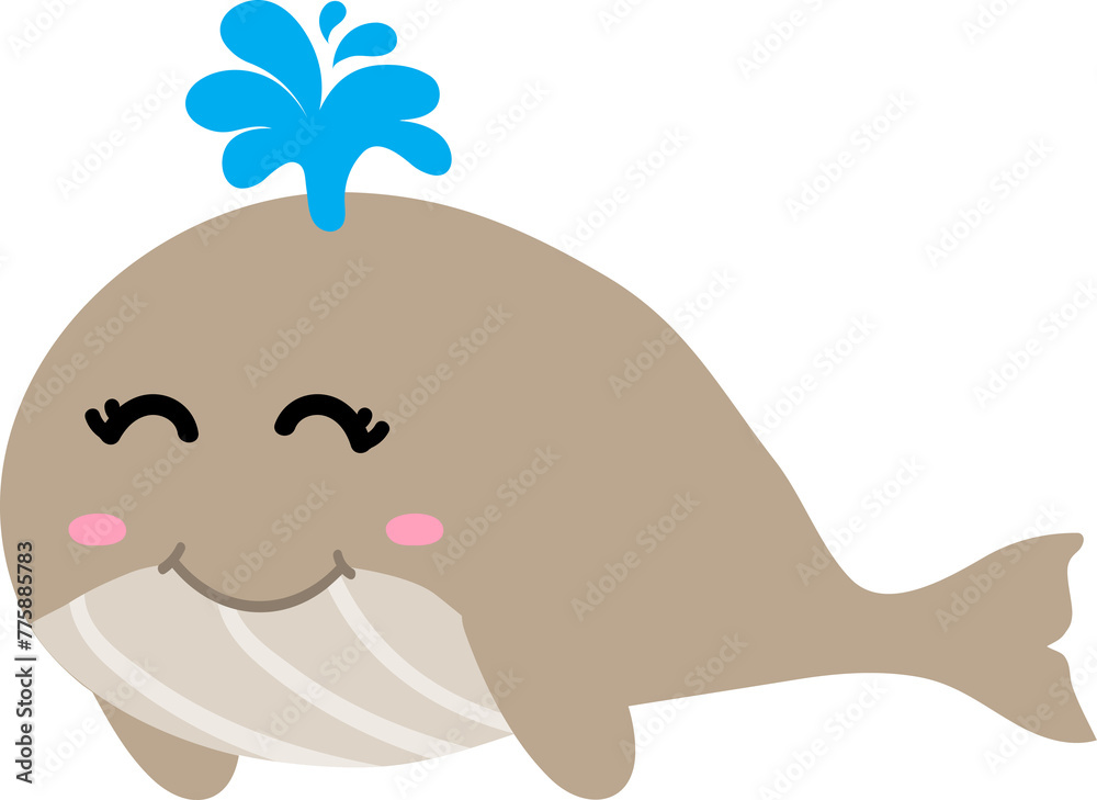cute whale cartoon, sea animal cute whale cartoon, sea animal