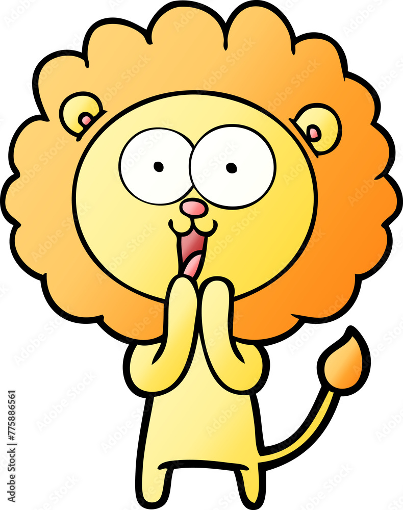 happy cartoon lion happy cartoon lion