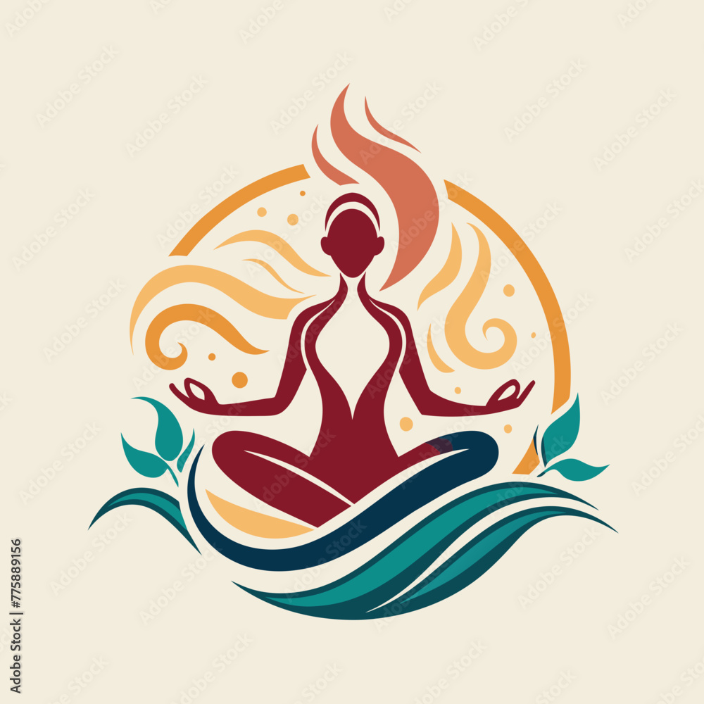 -logo-yoga-meditation-retreat-calligraphic-flowing