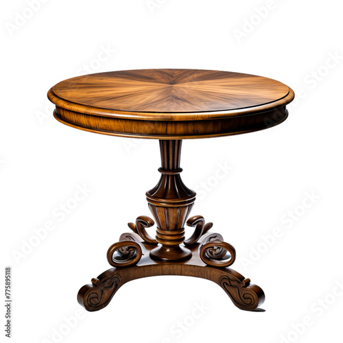 illustration of Side table, Isolated on transparent PNG background, Generative ai