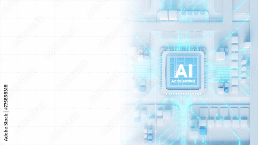 Ai blue background with light Ai blue background with light