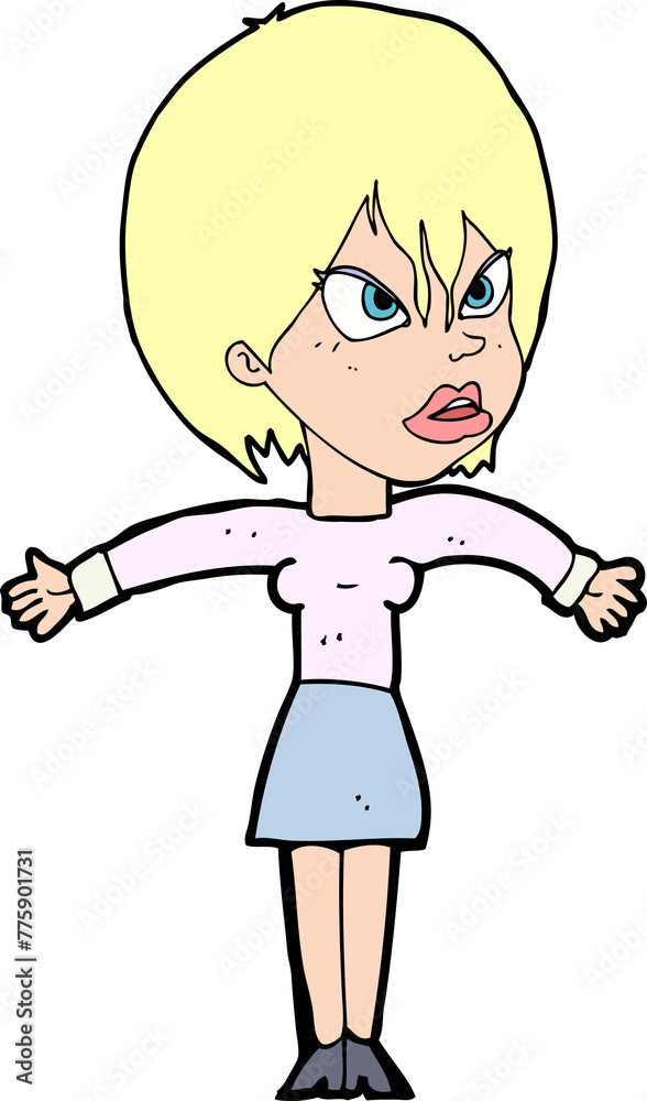 cartoon annoyed girl cartoon annoyed girl