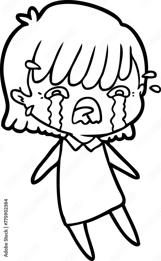 cartoon girl crying cartoon girl crying