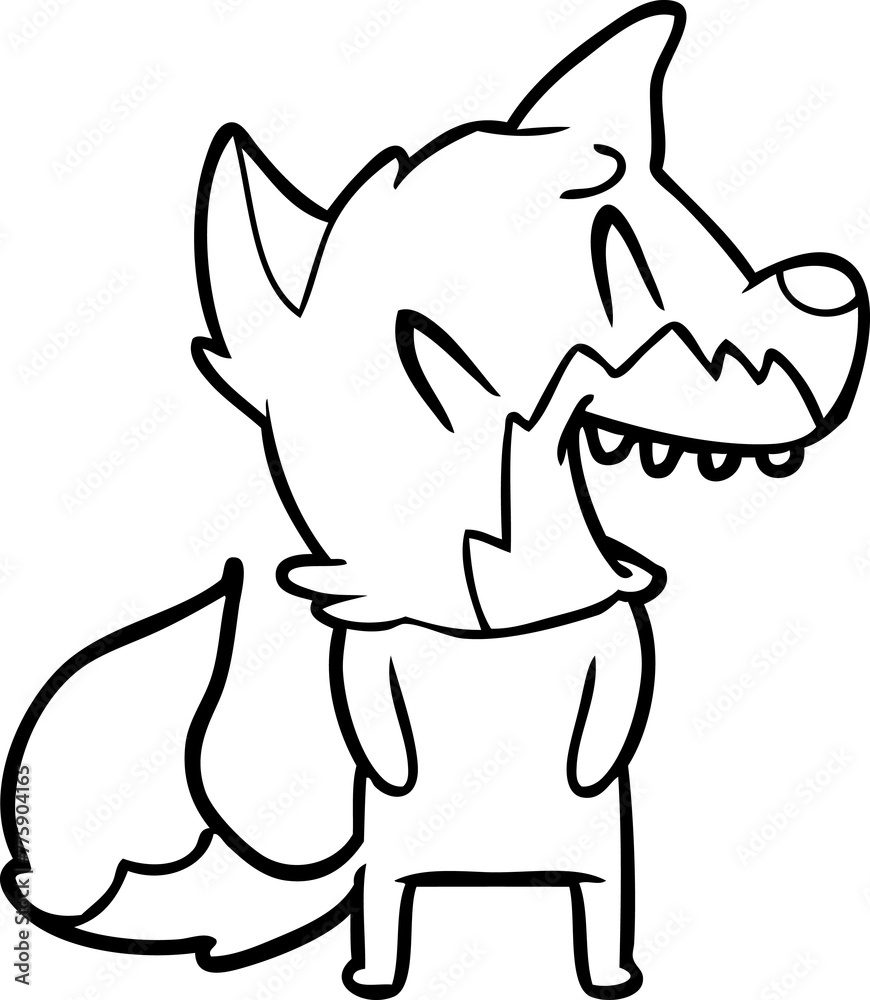 laughing fox cartoon laughing fox cartoon