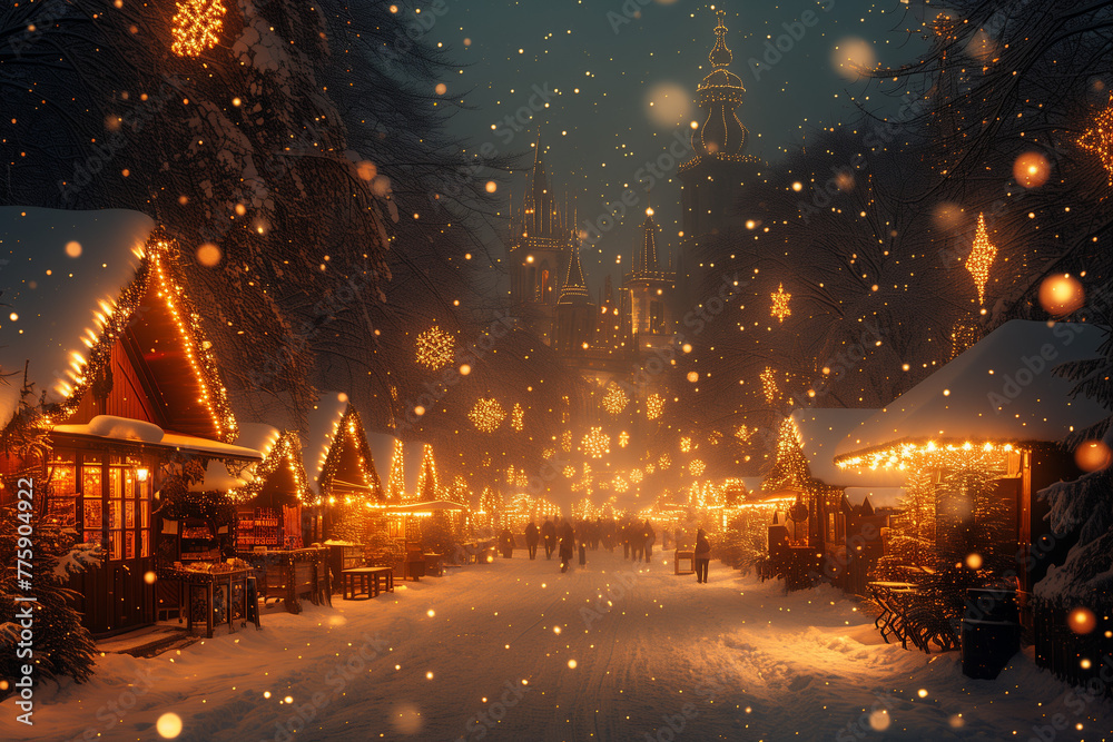 Le marché de noël Le marché de noël