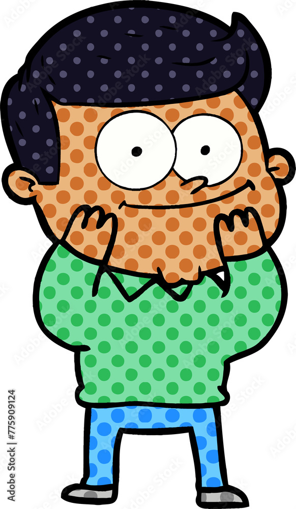 cartoon happy man cartoon happy man