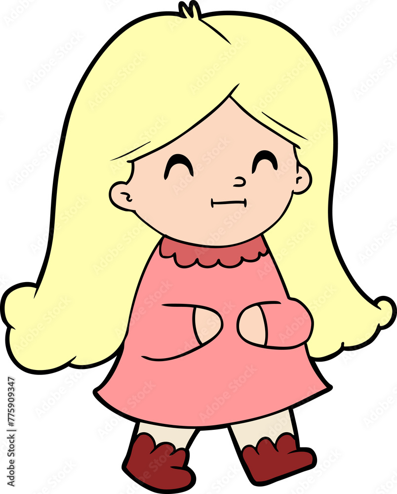cartoon happy girl cartoon happy girl