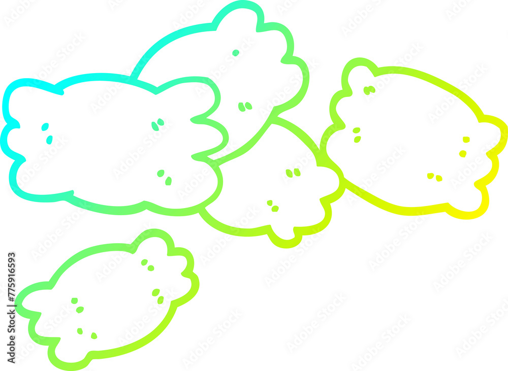 cold gradient line drawing of a cartoon pasta cold gradient line drawing of a cartoon pasta