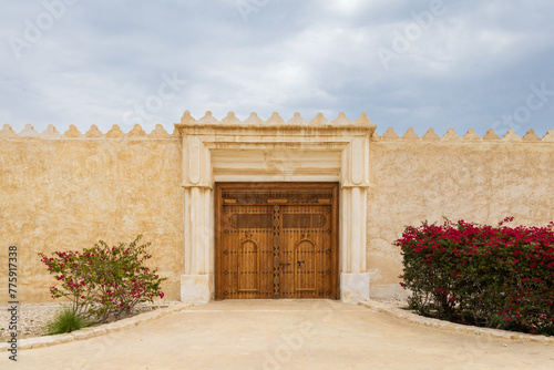close up of a fortress door