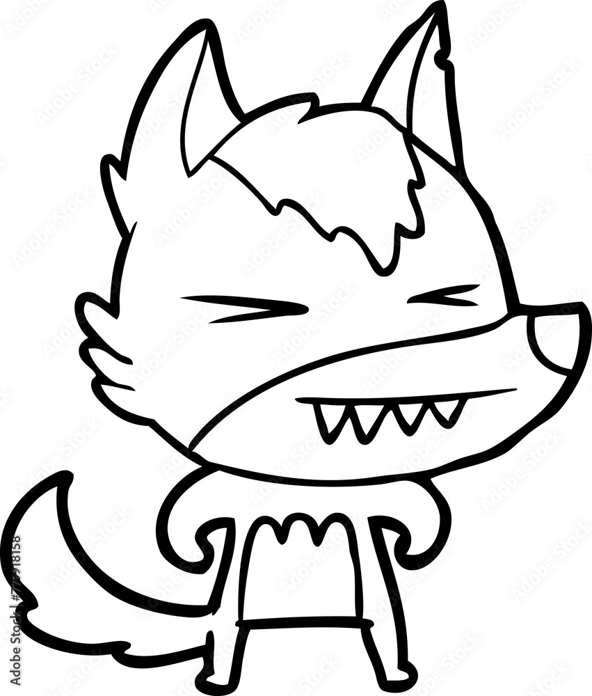 angry wolf cartoon angry wolf cartoon