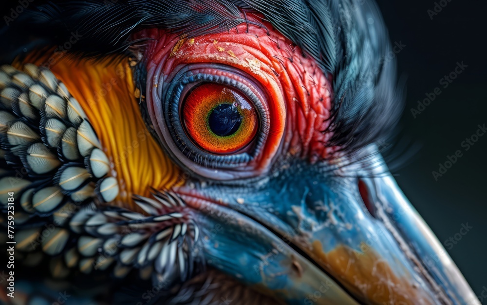 Vivid Close-up of Bird Eye