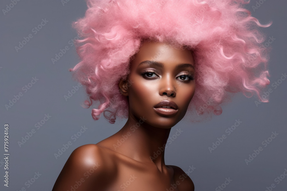 African American woman with pink hair is the embodiment of courage and style. Choosing a signature hair color plays an important role 