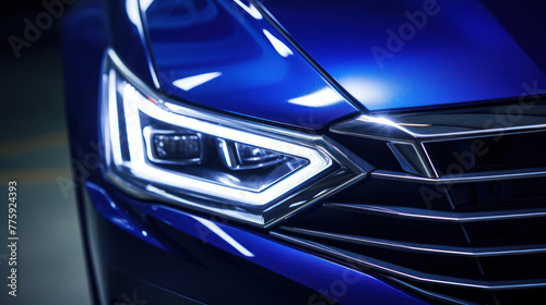 Amazing LED, background for modern car headlights