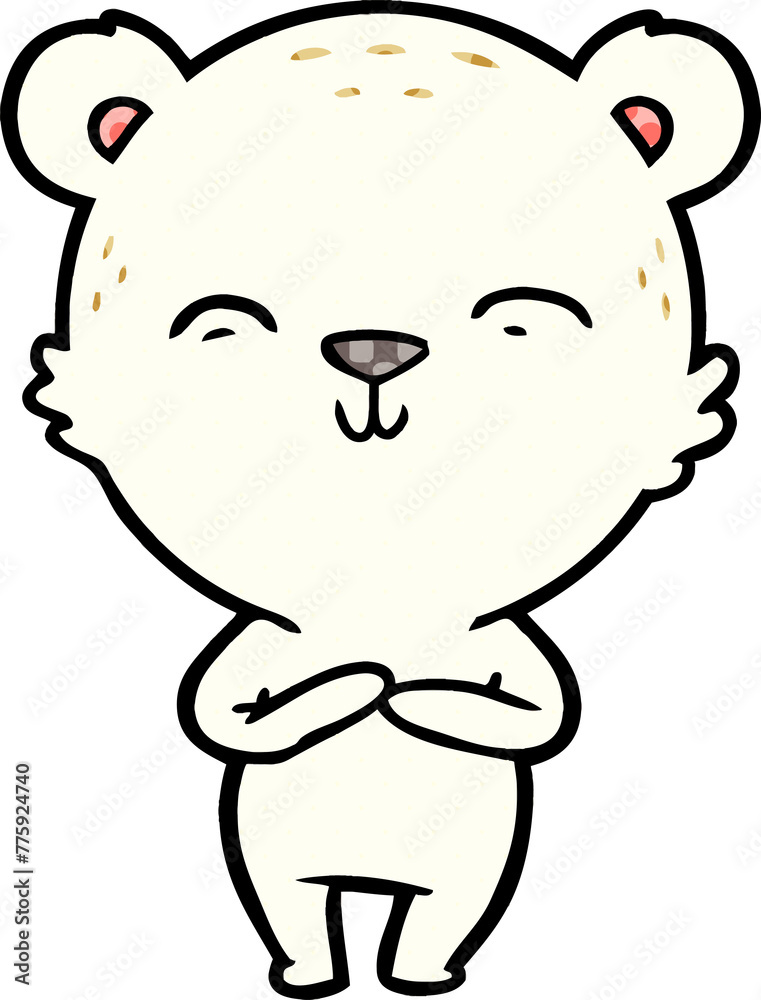 happy cartoon bear