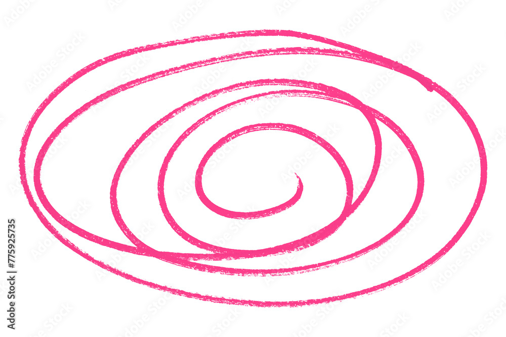 Pink round brush isolated on transparent background. Pink round brush isolated on transparent background.