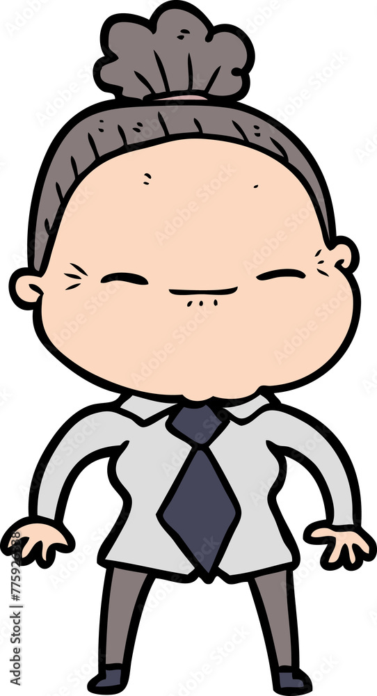 cartoon peaceful old woman cartoon peaceful old woman