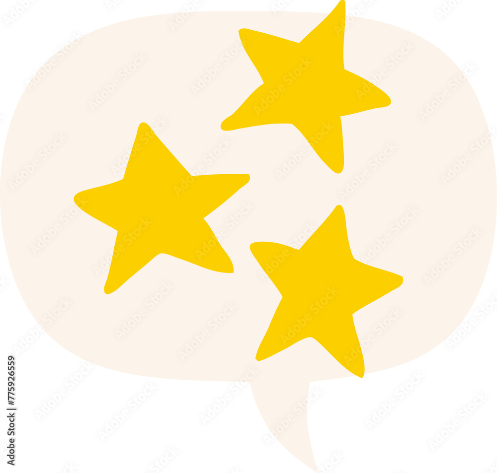 cartoon stars with speech bubble in retro style cartoon stars with speech bubble in retro style