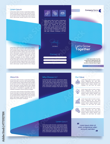 Sleek & Modern: Professional Trifold Brochure Design