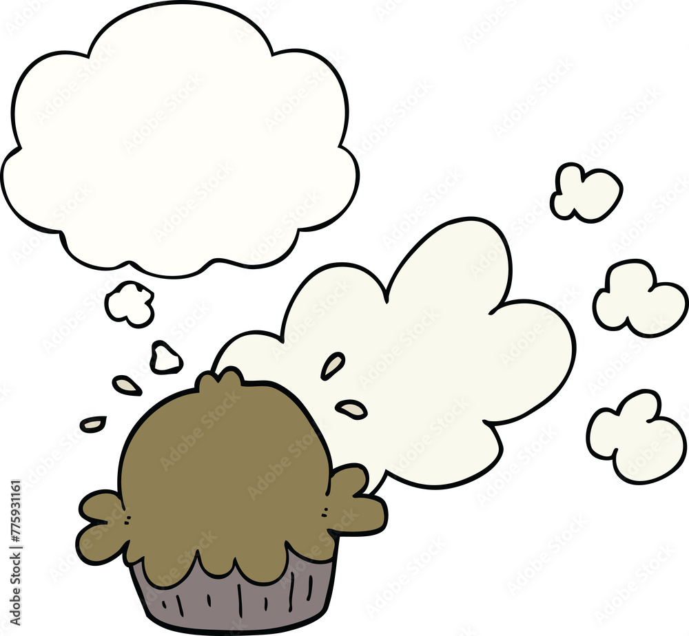 cute cartoon pie with thought bubble cute cartoon pie with thought bubble