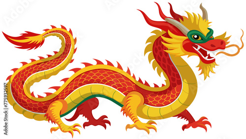traditional-Chinese-dragon-vector illustration © AnilChandra