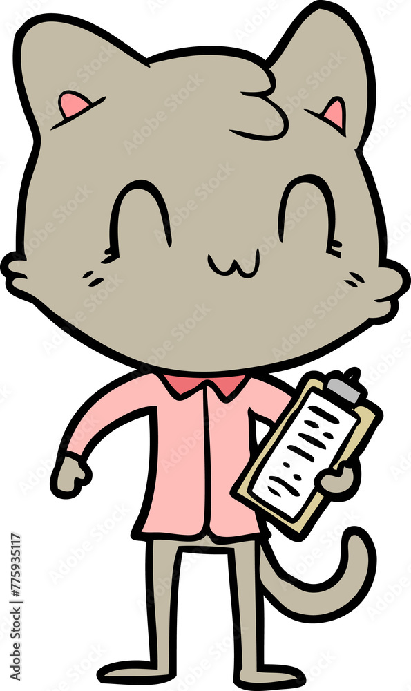cartoon happy cat cartoon happy cat