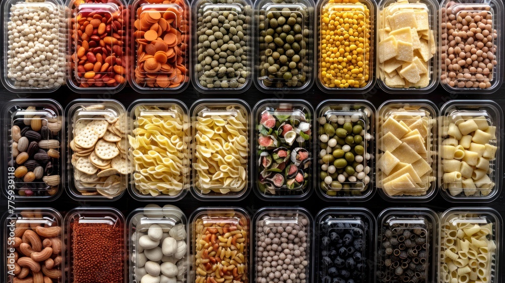 A Feast of Diversity: Containers Overflowing With Delicious Foods A Feast of Diversity: Containers Overflowing With Delicious Foods