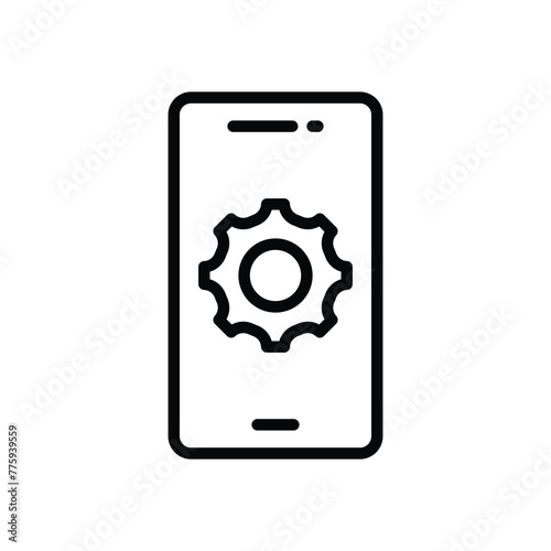mobile seo vector icon