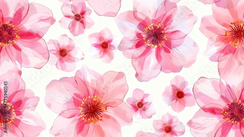 Beautiful pink color floral background