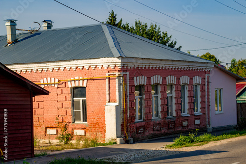 Fototapeta Naklejka Na Ścianę i Meble -  Borovsk, Russia - September 2018: Old streets of Borovsk city, Kaluzhskiy region