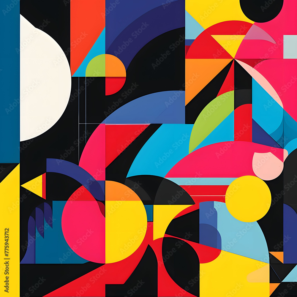 Bold Graphic Design Poster With Vibrant Typography