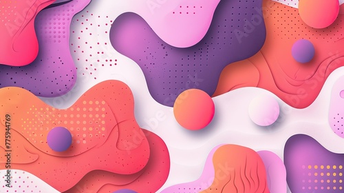 large minimal shapes for ecommerce background in pinks and purples