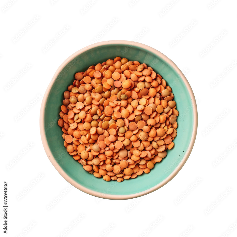 Bowl of lentils on Transparent Background Bowl of lentils on Transparent Background