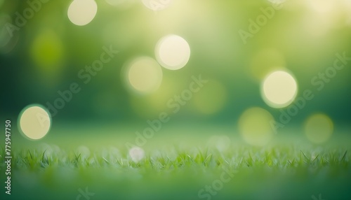 spring green background with bokeh create with ai