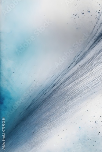 Design Briefvorlage - Aquarell-Stil - Blau Schwarz